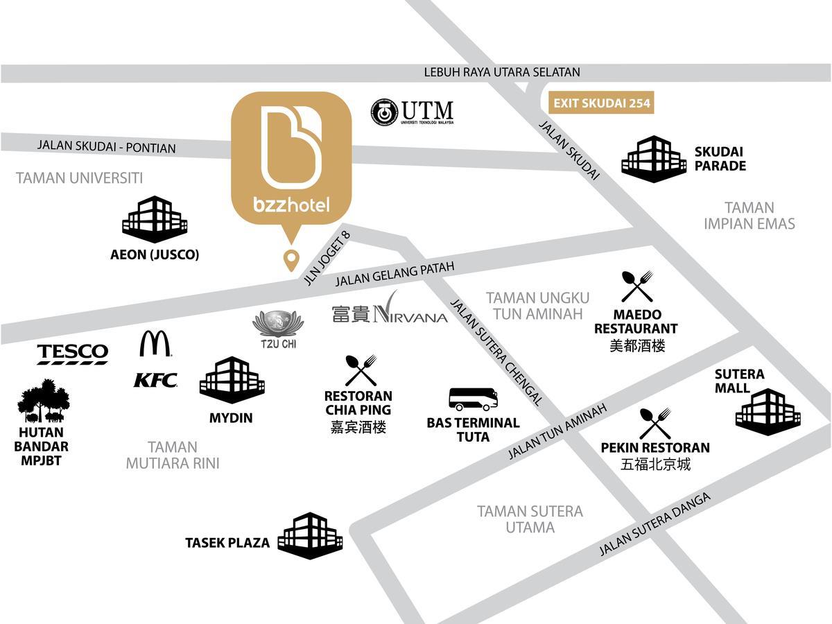 Bzz Hotel Skudai Ngoại thất bức ảnh